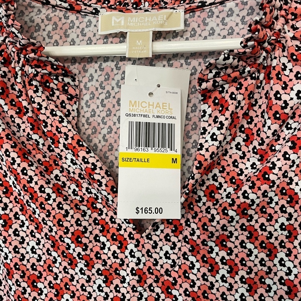 NWT Micheal Kors dress size M in flamenco coral colour - Picture 5 of 10